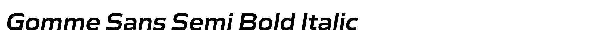 Gomme Sans Semi Bold Italic image